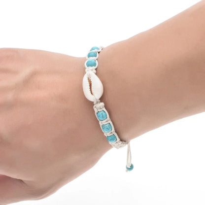 Unisex Summer Starfish Shell Braided Bracelet